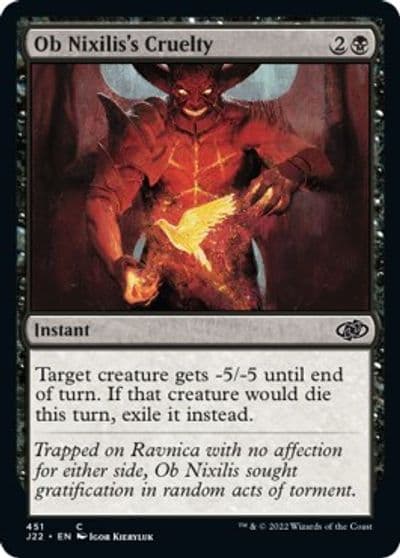 Ob Nixiliss Cruelty Jumpstart 2022 Magic card