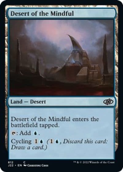 Desert of the Mindful Jumpstart 2022 Magic card