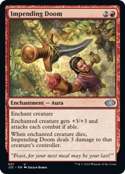 Impending Doom Jumpstart 2022 Magic card