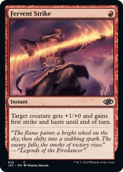 Fervent Strike Jumpstart 2022 Magic card