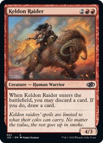Keldon Raider Jumpstart 2022 Magic card