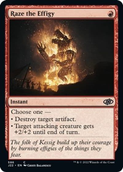 Raze the Effigy Jumpstart 2022 Magic card