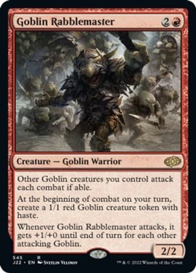 Goblin Rabblemaster Jumpstart 2022 Magic card