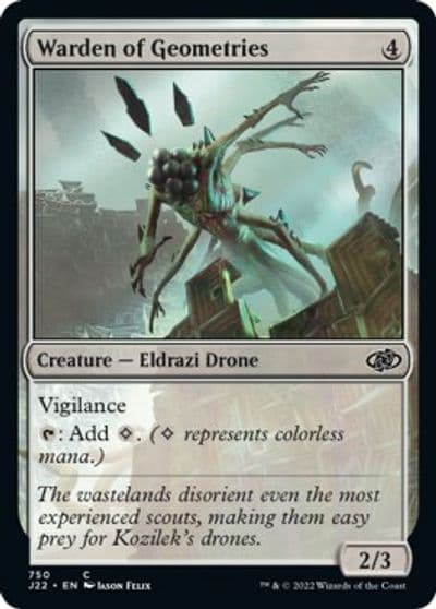 Warden of Geometries Jumpstart 2022 Magic card