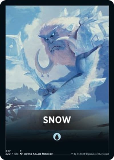 Snow Theme Card Jumpstart 2022 Magic card