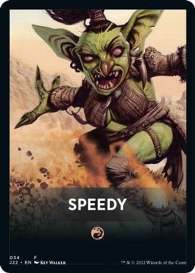 Speedy Theme Card Jumpstart 2022 Magic card