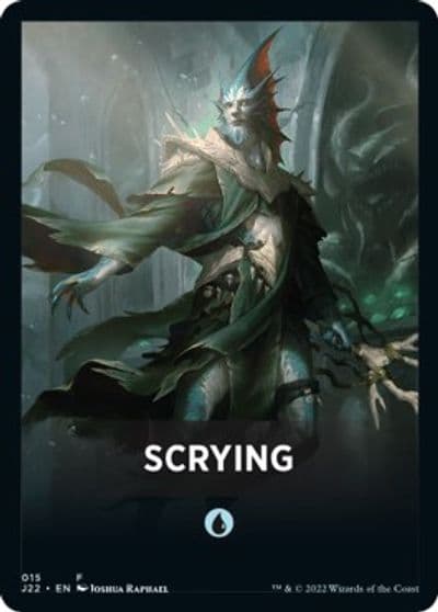 Scrying Theme Card Jumpstart 2022 Magic card