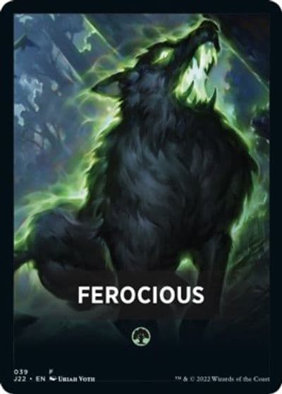 Ferocious Theme Card Jumpstart 2022 Magic card