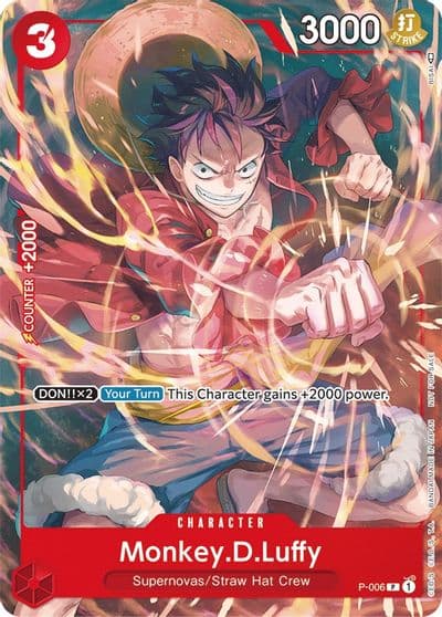 MonkeyDLuffy P 006 Tournament Pack Vol 1 One Piece Promotion Cards One Piece card