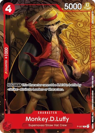 MonkeyDLuffy P 007 Tournament Pack Vol 1 One Piece Promotion Cards One Piece card