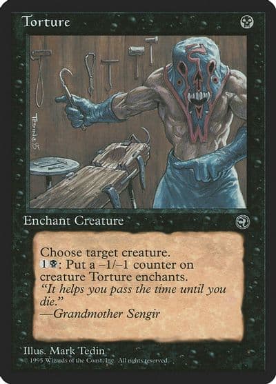 Torture Homelands Magic card