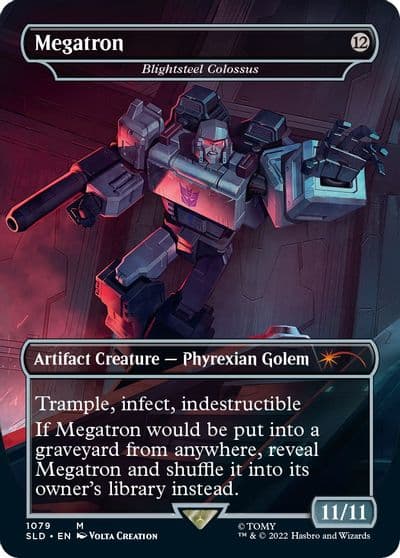 Megatron Blightsteel Colossus Secret Lair Drop Series Magic card