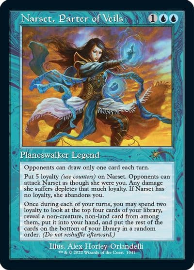 Narset Parter of Veils Retro Frame Secret Lair Drop Series Magic card