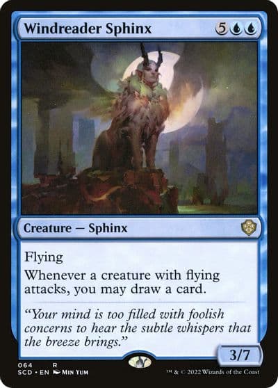 Windreader Sphinx Starter Commander Decks Magic card