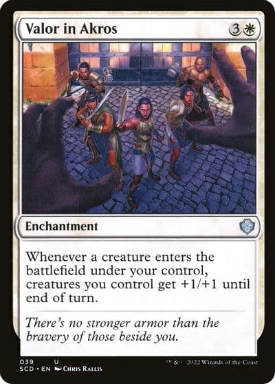 Valor in Akros Starter Commander Decks Magic card