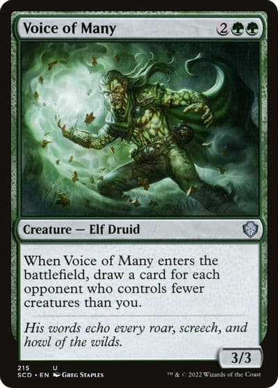 Voice of Many Starter Commander Decks Magic card