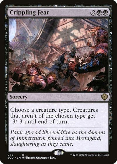 Crippling Fear Starter Commander Decks Magic card