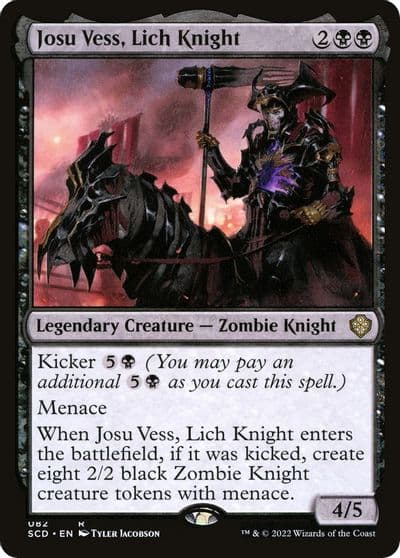Josu Vess Lich Knight Starter Commander Decks Magic card