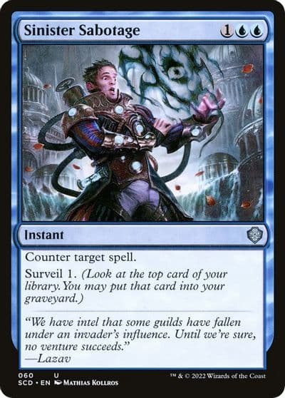 Sinister Sabotage Starter Commander Decks Magic card