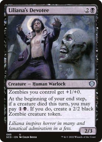 Lilianas Devotee Starter Commander Decks Magic card