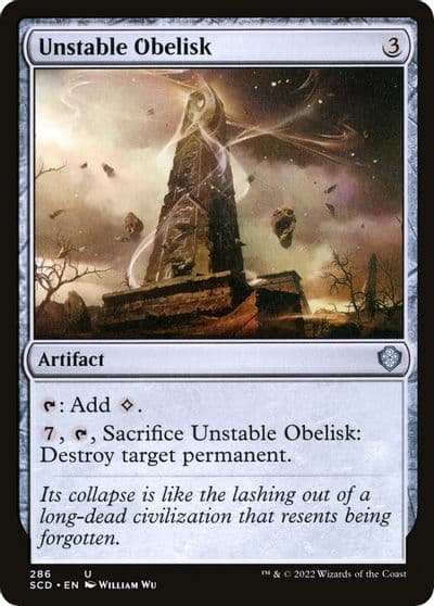 Unstable Obelisk Starter Commander Decks Magic card