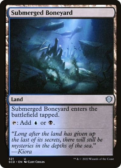 Submerged Boneyard Starter Commander Decks Magic card