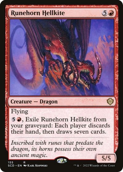 Runehorn Hellkite Starter Commander Decks Magic card