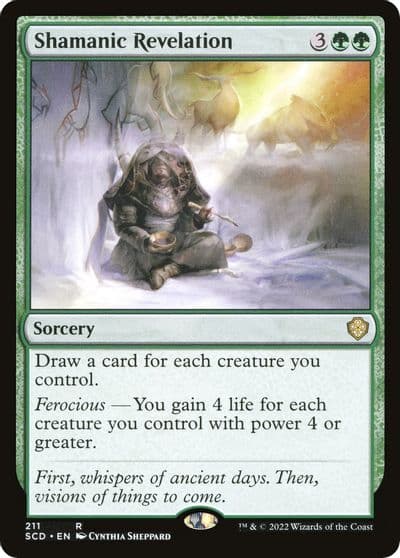 Shamanic Revelation Starter Commander Decks Magic card