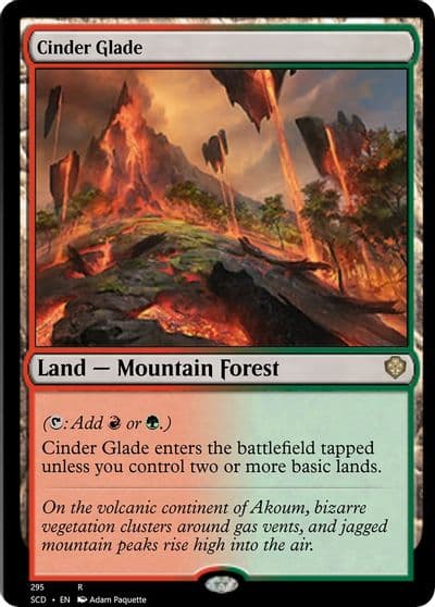Cinder Glade Starter Commander Decks Magic card