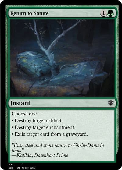 Return to Nature Starter Commander Decks Magic card