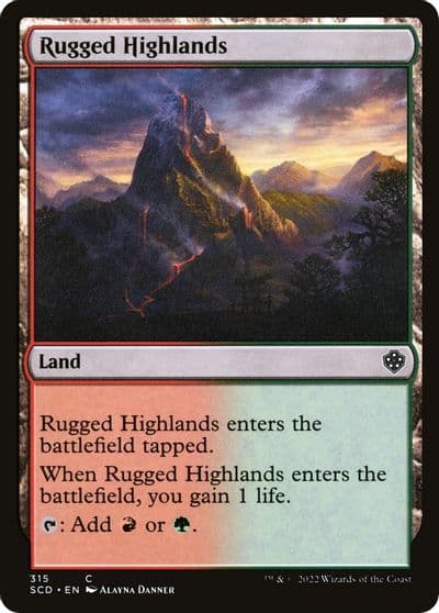 Rugged Highlands Starter Commander Decks Magic card