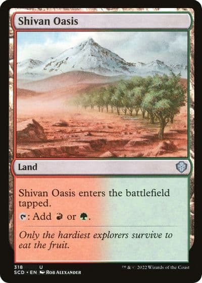 Shivan Oasis Starter Commander Decks Magic card