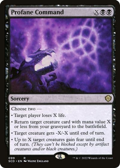 Profane Command Starter Commander Decks Magic card