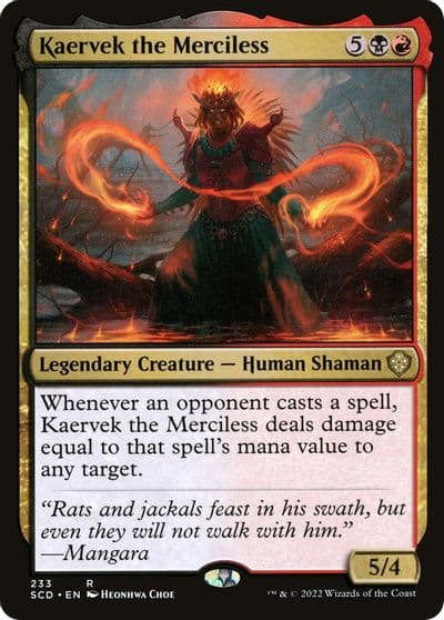 Kaervek the Merciless Starter Commander Decks Magic card
