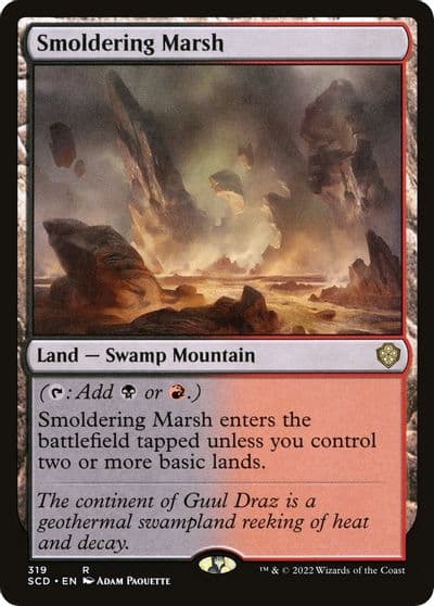 Smoldering Marsh Starter Commander Decks Magic card