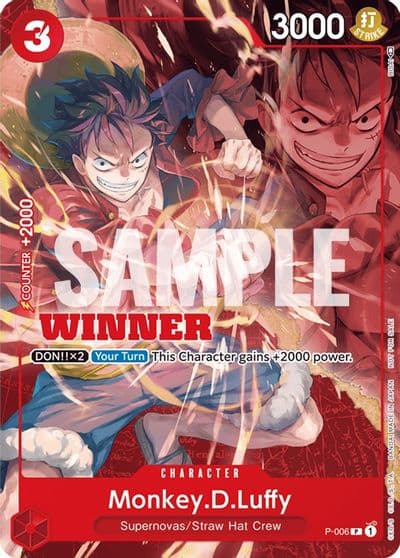 MonkeyDLuffy P 006 Winner Pack Vol 1 One Piece Promotion Cards One Piece card