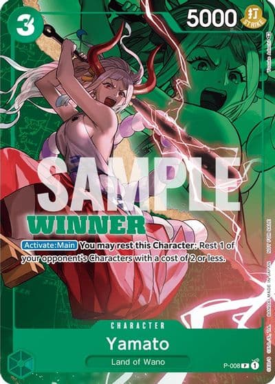 Yamato P 008 Winner Pack Vol 1 One Piece Promotion Cards One Piece card