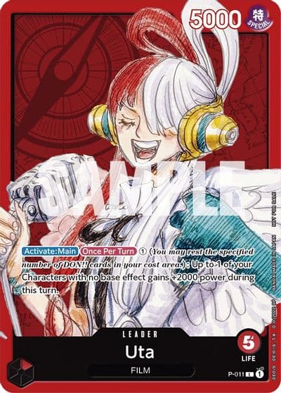 Uta One Piece Film Red One Piece Promotion Cards One Piece card