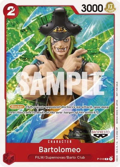 Bartolomeo One Piece Film Red One Piece Promotion Cards One Piece card
