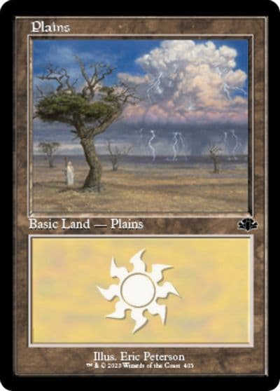 Plains 403 Retro Frame Dominaria Remastered Magic card
