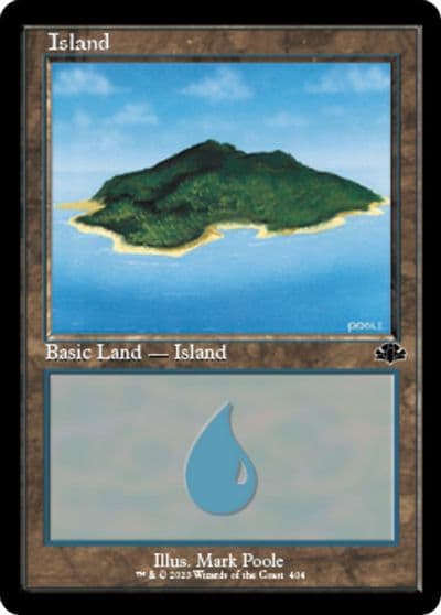 Island 404 Retro Frame Dominaria Remastered Magic card