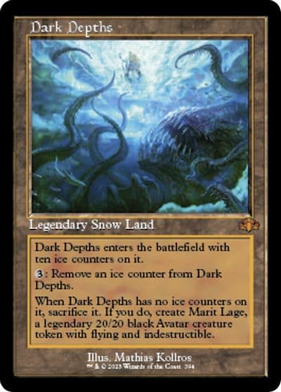 Dark Depths Retro Frame Dominaria Remastered Magic card
