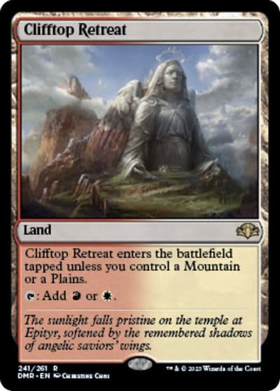 Clifftop Retreat Dominaria Remastered Magic card