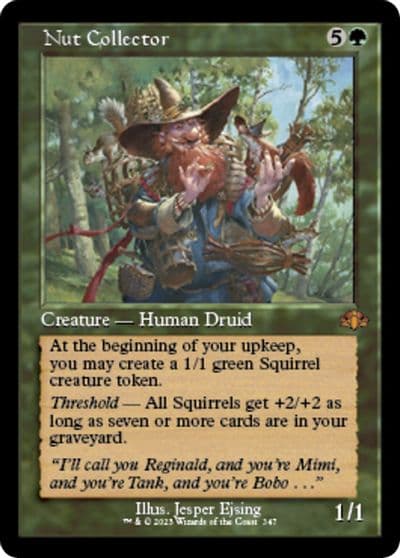 Nut Collector Retro Frame Dominaria Remastered Magic card