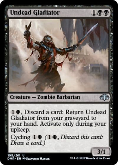 Undead Gladiator Dominaria Remastered Magic card