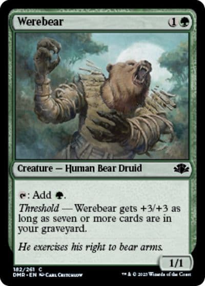 Werebear Dominaria Remastered Magic card