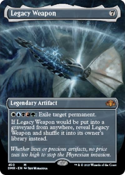 Legacy Weapon Borderless Dominaria Remastered Magic card