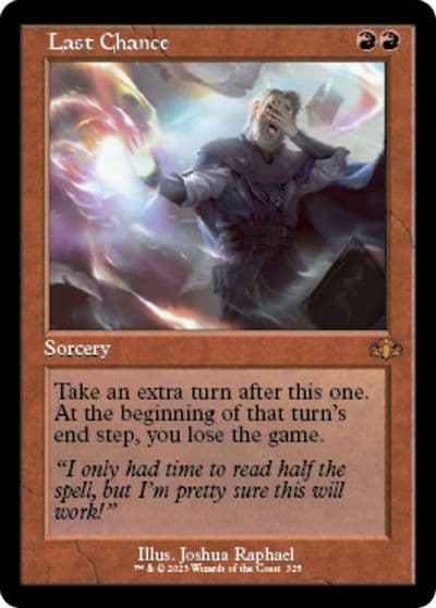 Last Chance Retro Frame Dominaria Remastered Magic card