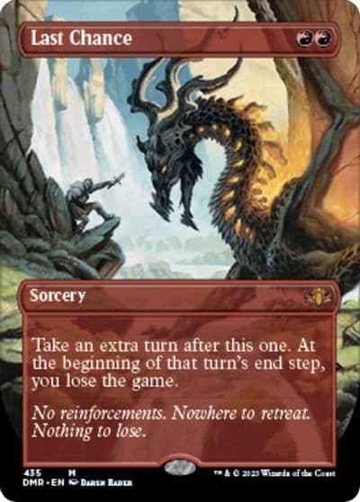 Last Chance Borderless Dominaria Remastered Magic card