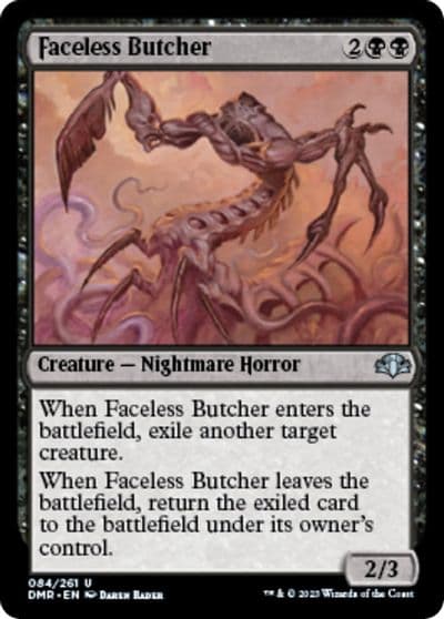 Faceless Butcher Dominaria Remastered Magic card